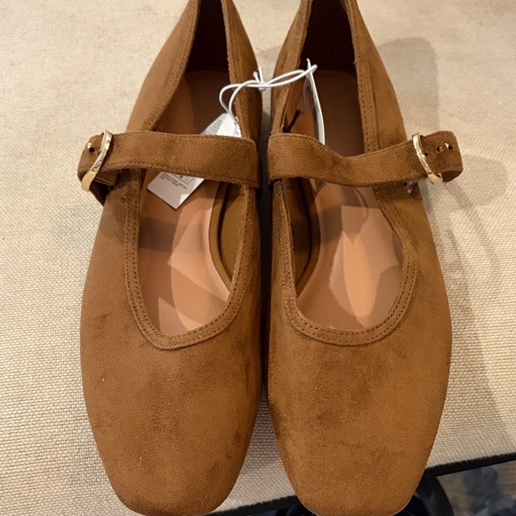 Old Navy Chestnut Mary Jane Ballet Flats/NWT/10 - Picture 6 of 15